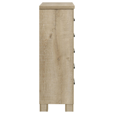 Dayton 5-drawer Bedroom Chest of Drawers Weathered Oak