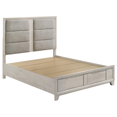 Macedo 4-piece Queen Bedroom Set Washed Grey