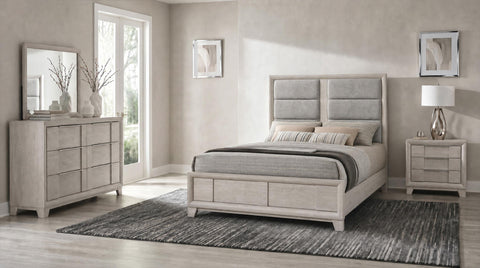 Macedo 4-piece Queen Bedroom Set Washed Grey