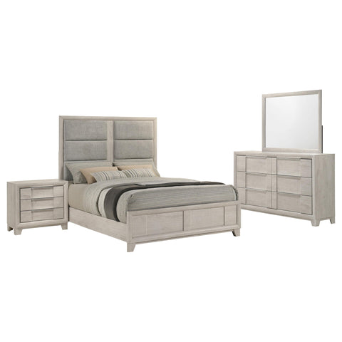 Macedo 4-piece Queen Bedroom Set Washed Grey
