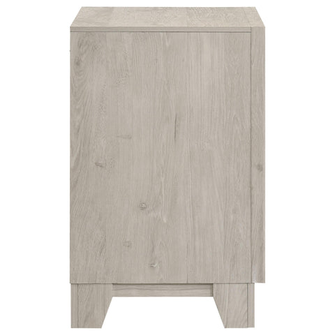 Macedo 2-drawer Nightstand Bedside Table Washed Grey