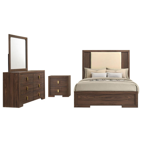 Lior 4-piece Full Bedroom Set Walnut