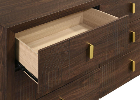 Lior 4-piece Eastern King Bedroom Set Walnut