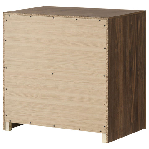 Lior 2-drawer Nightstand Bedside Table Walnut