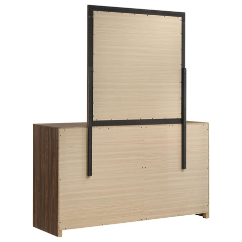 Lior 6-drawer Dresser with Mirror Walnut