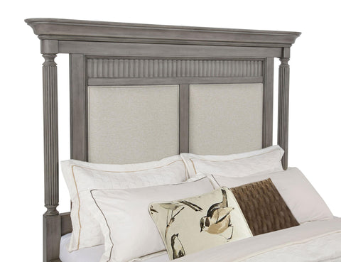 Canova Eastern King Upholstered Storage Platform Bed Weathered Taupe