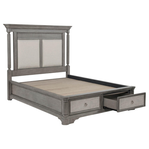 Canova 4-piece California King Storage Bedroom Set Taupe