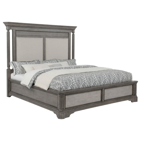 Canova California King Panel Bed Weathered Taupe