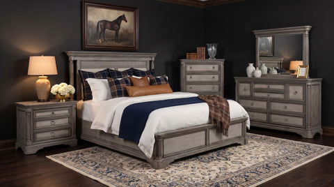 Canova 5-drawer Chest of Drawers Weathered Taupe