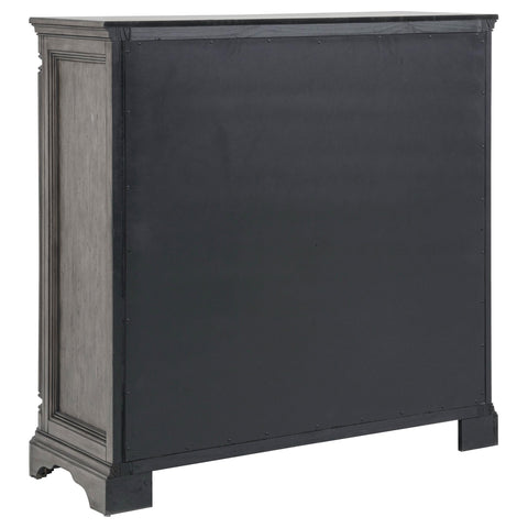 Canova 4-drawer Door Chest with Hidden Storage Weathered Taupe