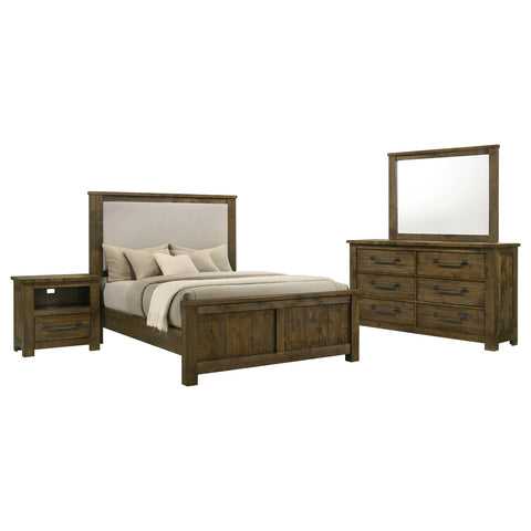 Beller 4-piece Queen Bedroom Set Rustic Brown