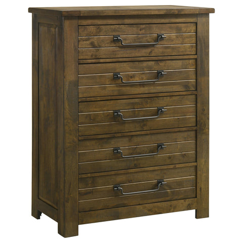 Beller 5-piece Queen Bedroom Set Rustic Brown