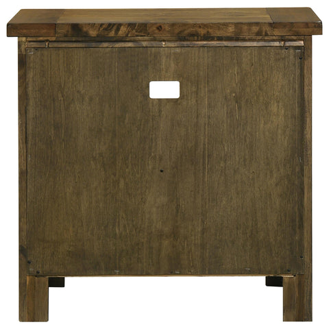 Beller 1-drawer Nightstand Bedside Table Rustic Brown