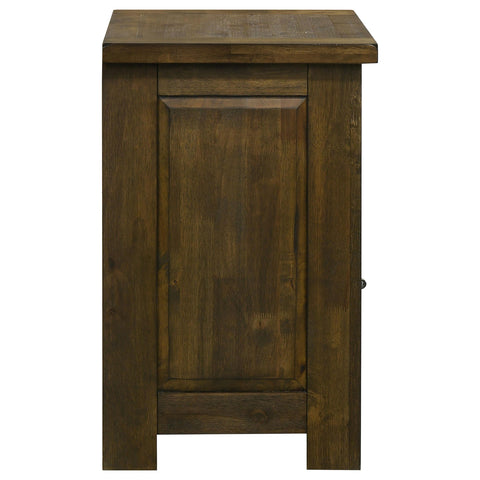 Beller 1-drawer Nightstand Bedside Table Rustic Brown
