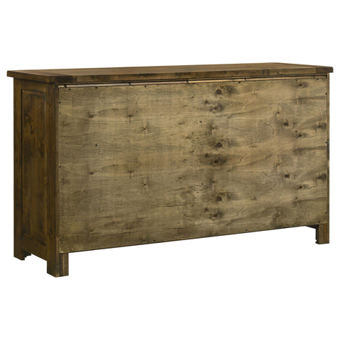 Beller 6-drawer Bedroom Dresser Rustic Brown