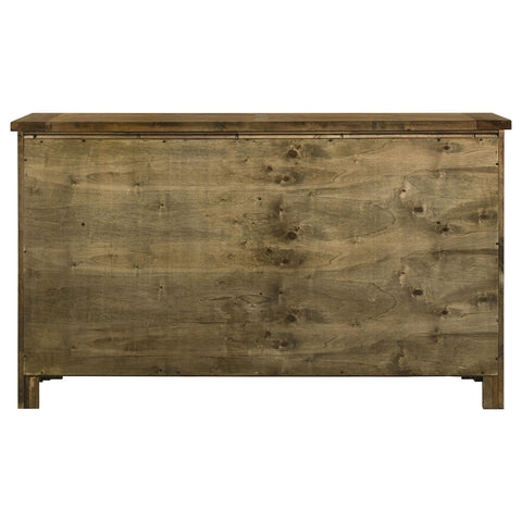 Beller 6-drawer Bedroom Dresser Rustic Brown