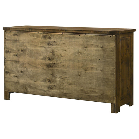 Beller 6-drawer Bedroom Dresser Rustic Brown