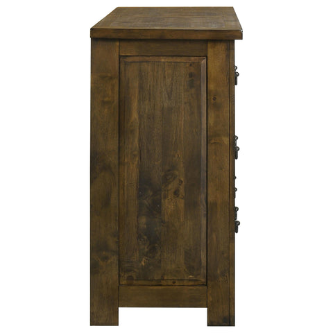 Beller 6-drawer Bedroom Dresser Rustic Brown