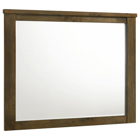 Beller Rectangular Dresser Mirror Rustic Brown