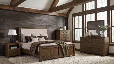 Beller Rectangular Dresser Mirror Rustic Brown