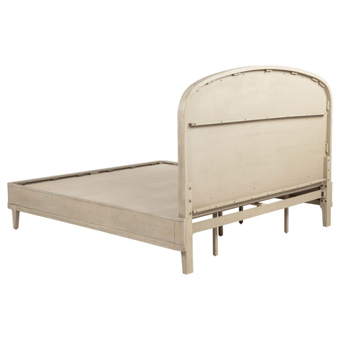 Carolyn Eastern King Upholstered Panel Bed Sandstone