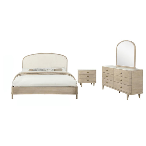 Carolyn 4-piece Queen Bedroom Set Sandstone