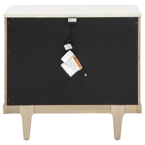 Carolyn 3-drawer Nightstand Bedside Table Sandstone
