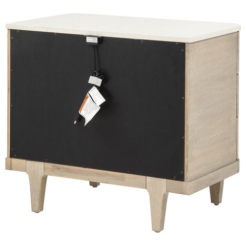 Carolyn 3-drawer Nightstand Bedside Table Sandstone