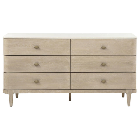 Carolyn 6-drawer Dresser Cabinet Sandstone