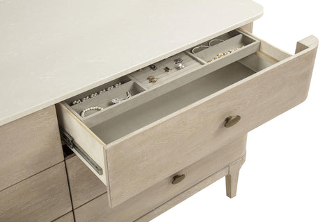 Carolyn 6-drawer Dresser Cabinet Sandstone