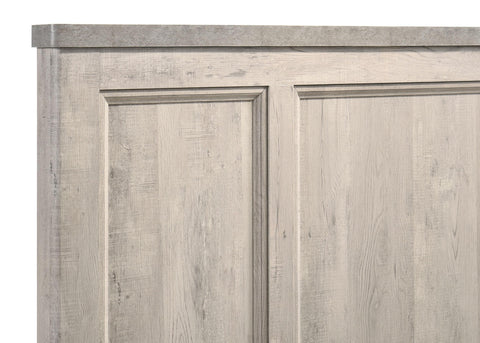 Castlewood Farmhouse Queen Panel Bed Grey and Weathered Taupe