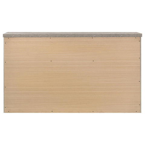 Castlewood Farmhouse 7-Drawer Dresser Grey and Weathered Taupe