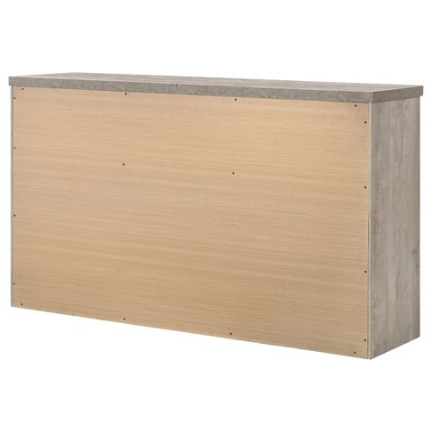 Castlewood Farmhouse 7-Drawer Dresser Grey and Weathered Taupe