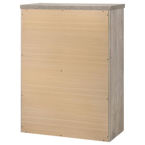 Castlewood Farmhouse 5-Drawer Chest Grey and Weathered Taupe