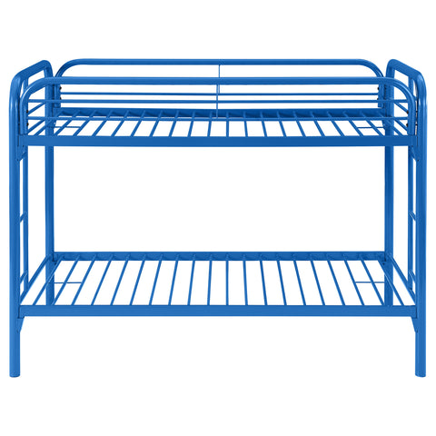 Marley Metal Twin Over Twin Bunk Bed BlueBlue