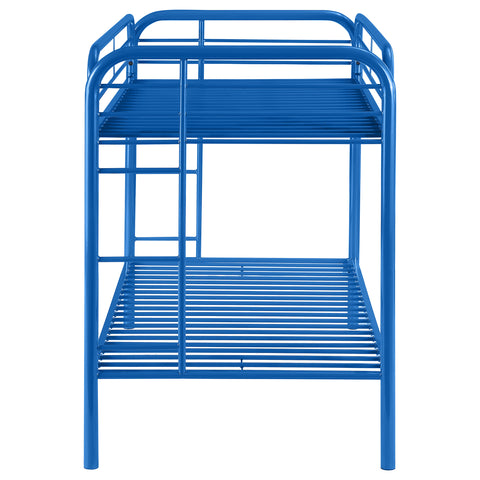 Marley Metal Twin Over Twin Bunk Bed BlueBlue
