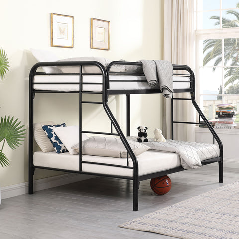 Marley Metal Twin Over Full Bunk Bed BlackBlack