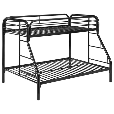 Marley Metal Twin Over Full Bunk Bed BlackBlack
