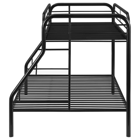 Marley Metal Twin Over Full Bunk Bed BlackBlack