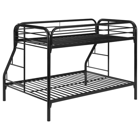 Marley Metal Twin Over Full Bunk Bed BlackBlack