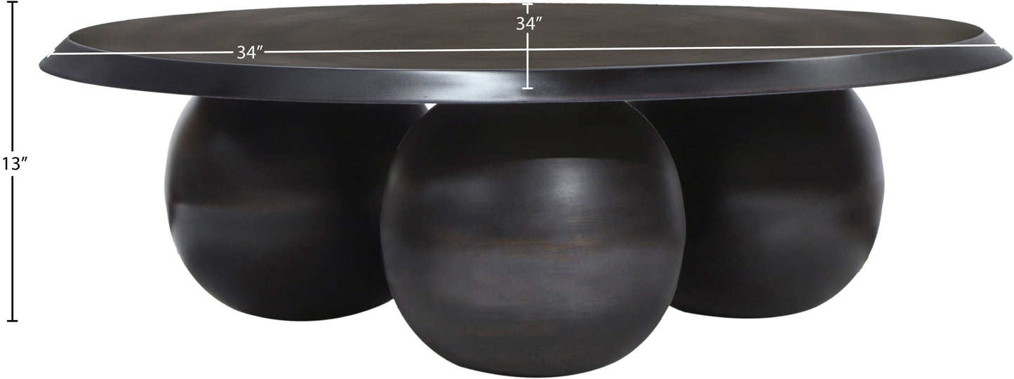 madison black coffee table