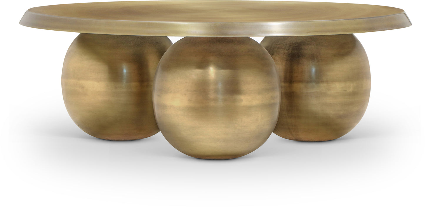 madison gold coffee table