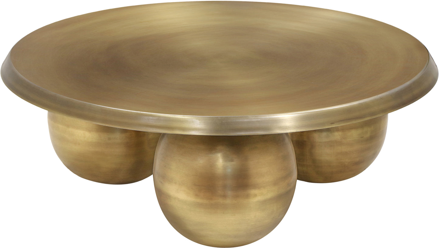 madison gold coffee table