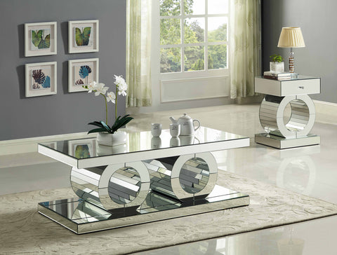 Bellamy Mirrored Mirrored Coffee Table, 1 Piece