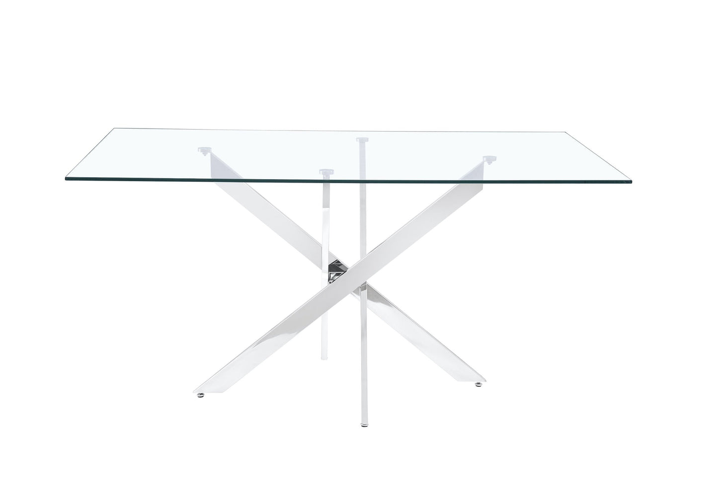 bruno silver dining table