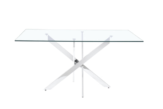 Bruno Silver Dining Table