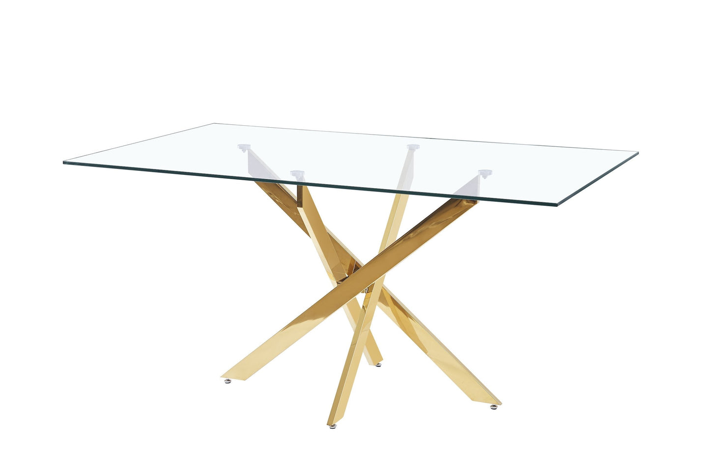 bruno gold dining table