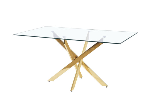 Bruno Gold Dining Table