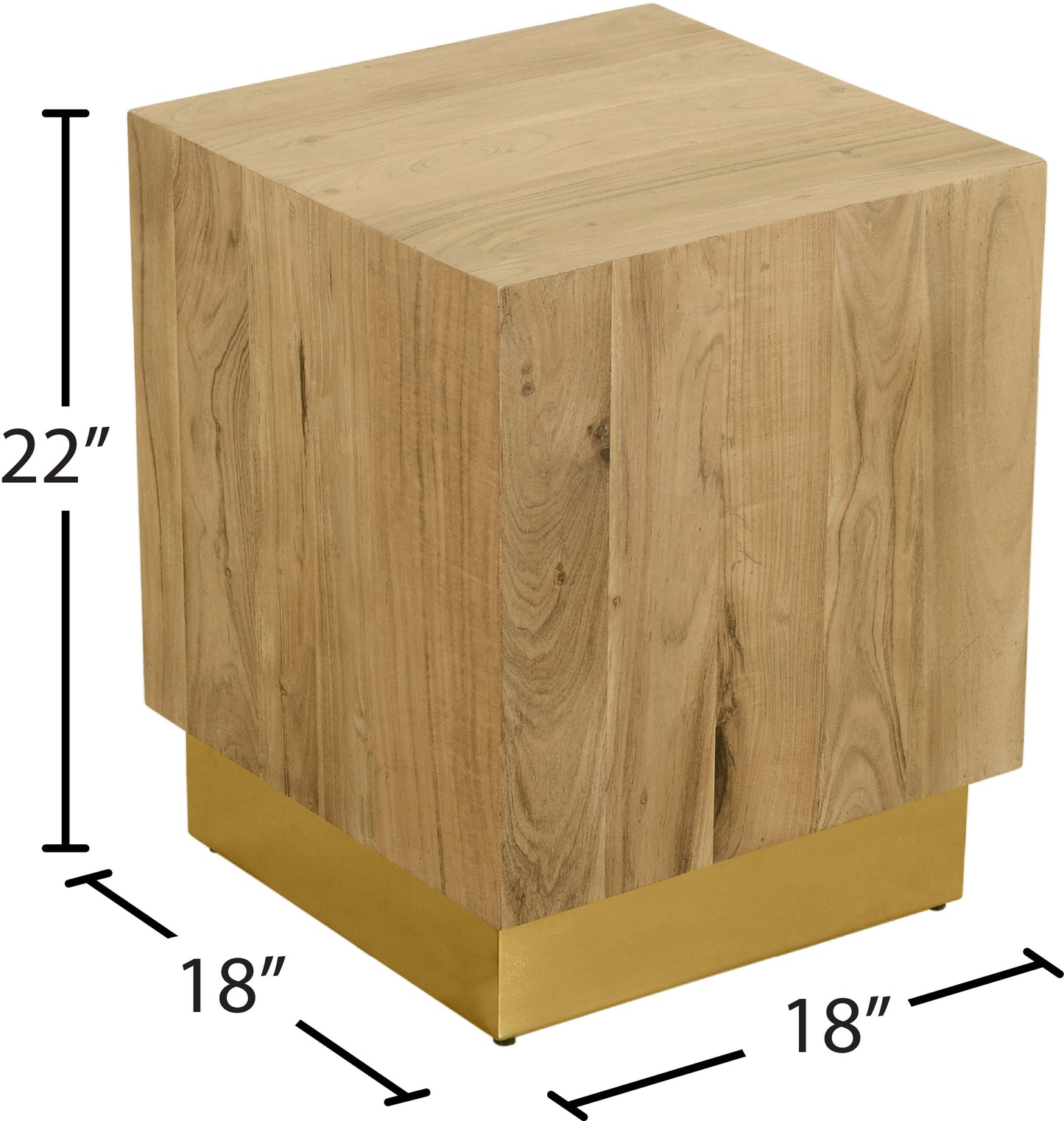 gideon gold end table et