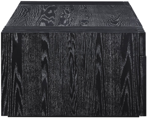 Opal Black Oak Veneer And Solid Wood Coffee Table, 1 Piece